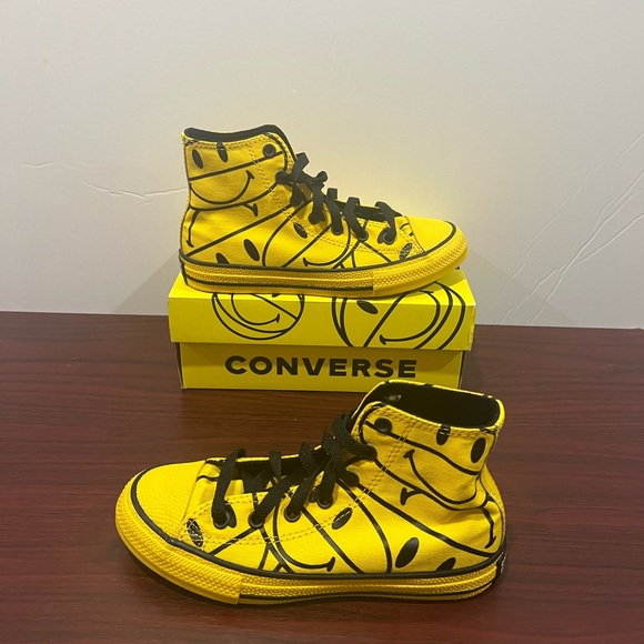 Converse x Chinatown Market, Chuck Taylor Allstar Hi, 371255C, Yellow & Black - Picture 5 of 13
